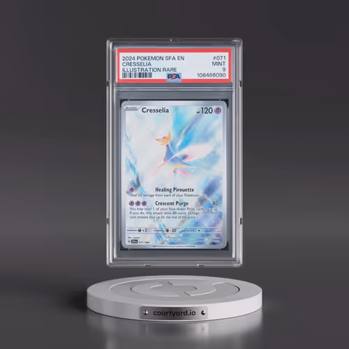 2024 Pokémon Sfa EN-Shrouded Fable #071 Cresselia - Illustration Rare (PSA 9 MINT)