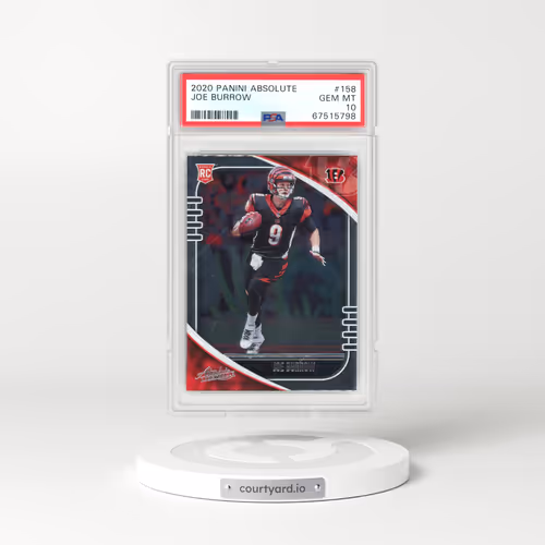 2020 Panini Absolute #158 Joe Burrow (PSA 10 GEM MINT)
