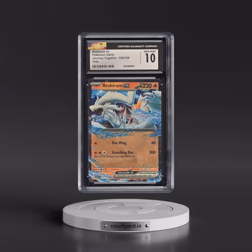 2025 Pokémon Jtg EN-Journey Together #030 Reshiram EX - Holo (CGC 10 GEM MINT)