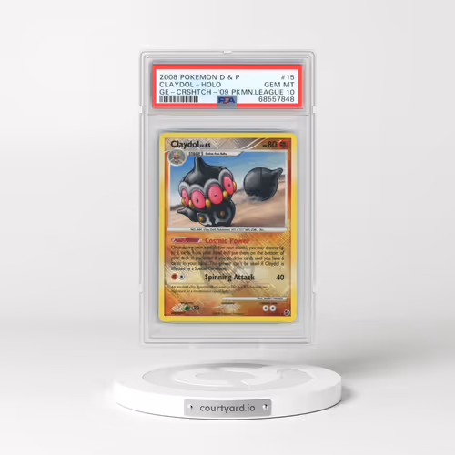 2008 Pokémon Diamond & Pearl Great Encounters #15 Claydol - Holo Crosshatch-2009 Pokemon League (PSA