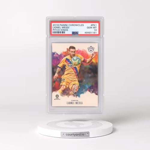 2019 Panini Chronicles Pitch Kings #PK1 Lionel Messi (PSA 10 GEM MINT)