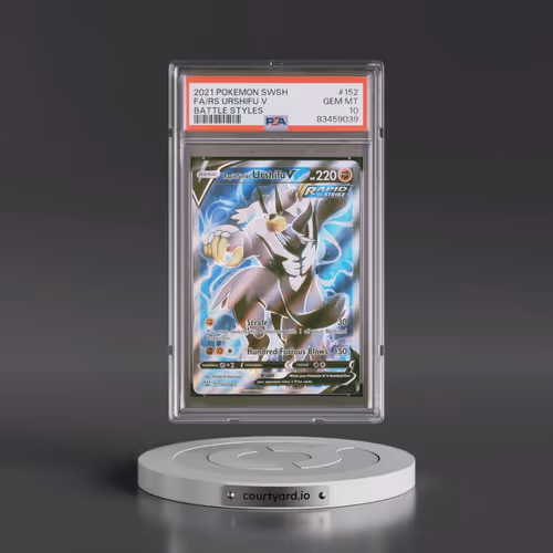 2021 Pokémon Sword & Shield Battle Styles #152 Rapid Strike Urshifu V - Holo Full Art (PSA 10 GEM MI
