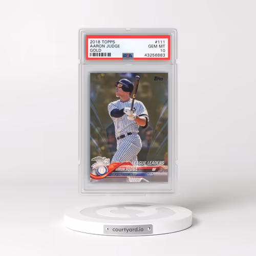 2018 Topps #111 Aaron Judge - Gold (PSA 10 GEM MINT)