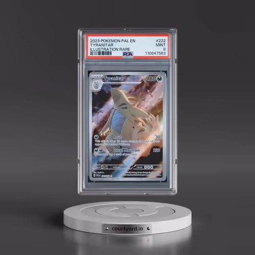 2023 Pokémon Pal EN-Paldea Evolved #222 Tyranitar - Illustration Rare (PSA 9 MINT)