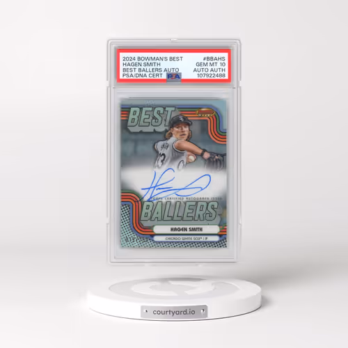 2024 Bowman's Best Best Ballers Autographs #BBAHS Hagen Smith (PSA 10 GEM MINT)