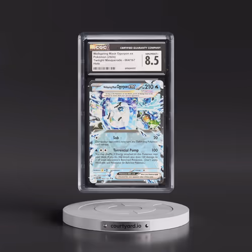 2024 Pokémon Twm EN-Twilight Masquerade #064 Wellspring Mask Ogerpon EX - Holo (CGC 8.5 NM-MT+)