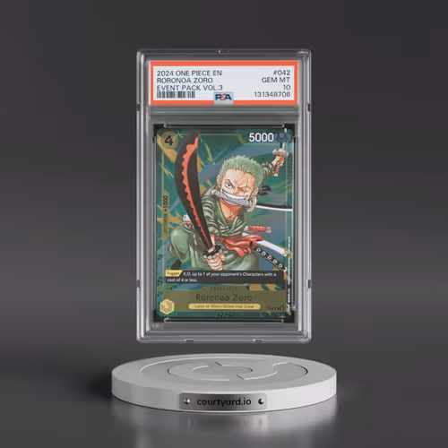 2024 One Piece Event Pack Vol.3 #042 Roronoa Zoro (PSA 10 GEM MINT)