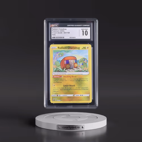 2023 Crown Zenith #051/159 Radiant Charjabug - Holo (CGC 10 GEM MINT)