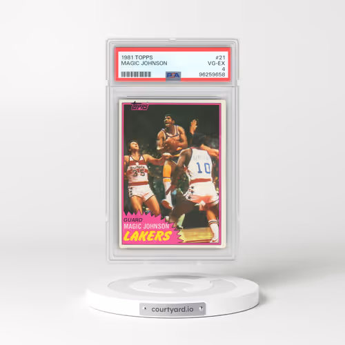 1981 Topps #21 Magic Johnson (PSA 4 VG-EX)