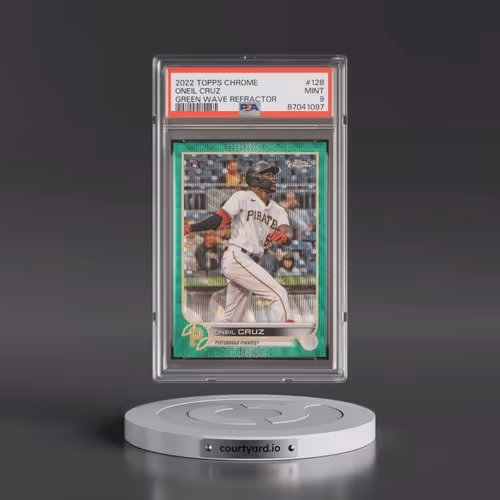 2022 Topps Chrome #128 Oneil Cruz - Green Wave Refractor (PSA 9 MINT)