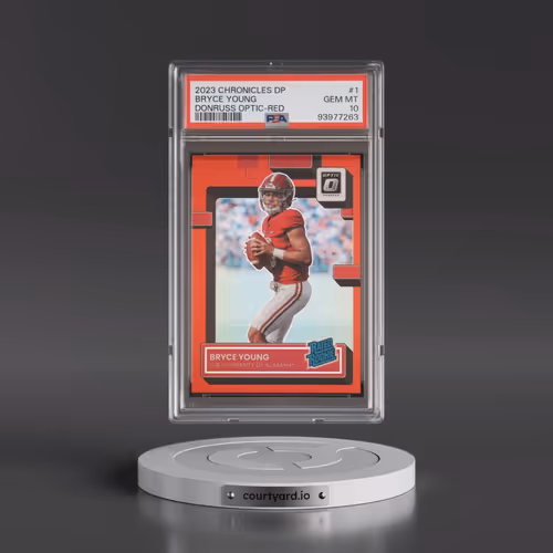 2023 Panini Chronicles Draft Picks Donruss Optic #1 Bryce Young - Red (PSA 10 GEM MINT)