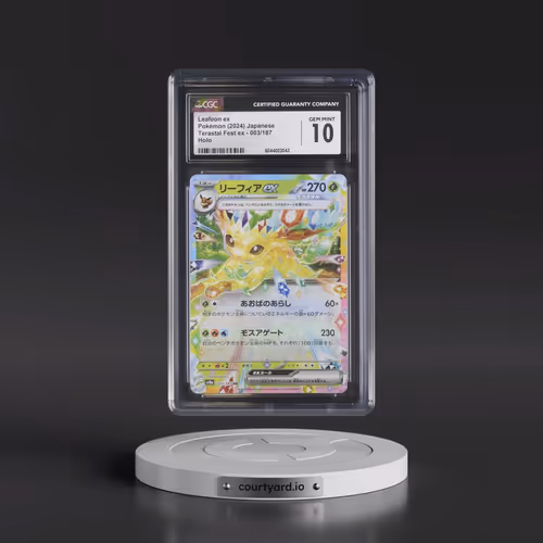 2024 High Class Pack: Terastal Fest ex - sv8a #003/187 Leafeon ex - Holo (CGC 10 GEM MINT)