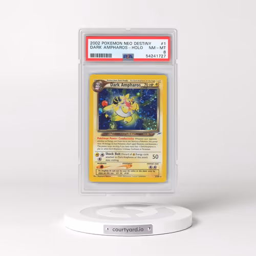 2002 Pokémon Neo Destiny #1 Dark Ampharos - Holo (PSA 8 NM-MT)