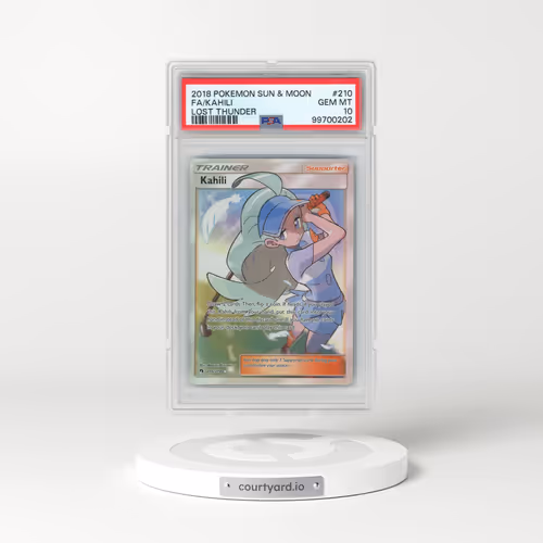 2018 Pokémon Sun & Moon Lost Thunder #210 Kahili - Full Art (PSA 10 GEM MINT)