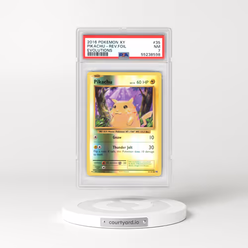 2016 Pokémon XY Evolutions #35 Pikachu - Reverse Foil (PSA 7 NM)
