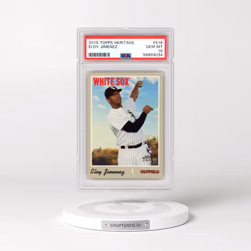 2019 Topps Heritage #516 Eloy Jimenez (PSA 10 GEM MINT)