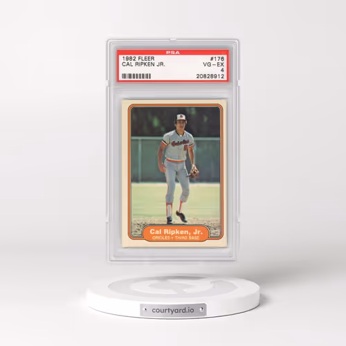 1982 Fleer #176 Cal Ripken Jr. (PSA 4 VG-EX)