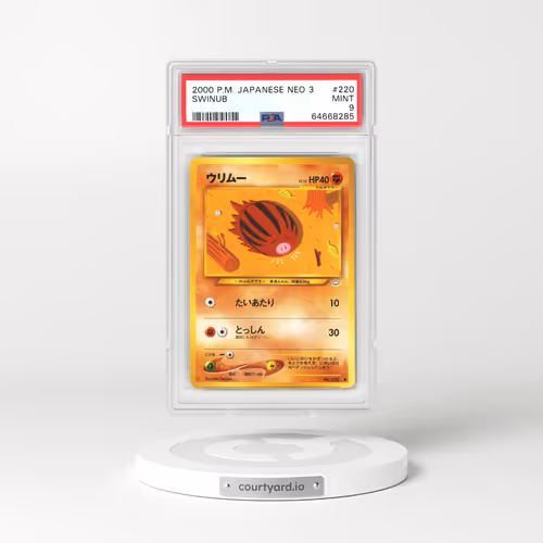 2000 Japanese Neo 3 #220 Swinub (PSA 9 MINT)