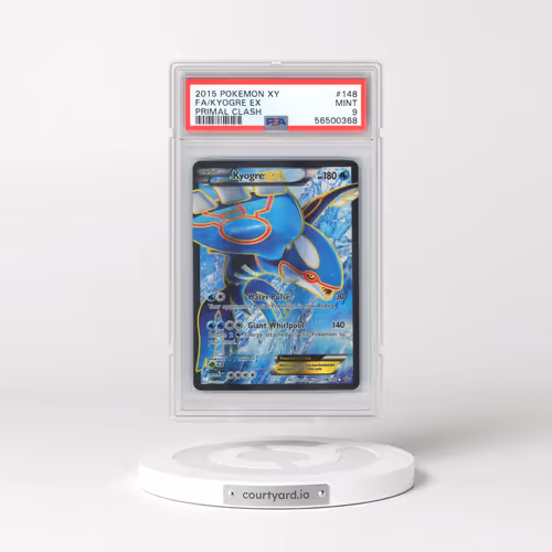 2015 Pokémon XY Primal Clash #148 Kyogre EX - Holo Full Art (PSA 9 MINT)