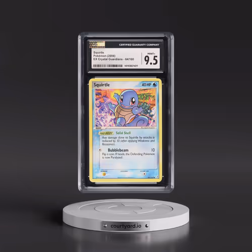 2006 EX Crystal Guardians #64/100 Squirtle (CGC 9.5 MINT+)