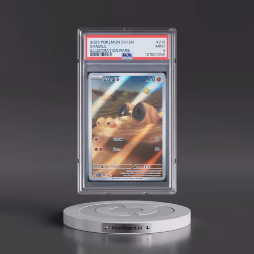 2023 Pokémon Svi EN-Scarlet & Violet #216 Sandile - Illustration Rare (PSA 9 MINT)