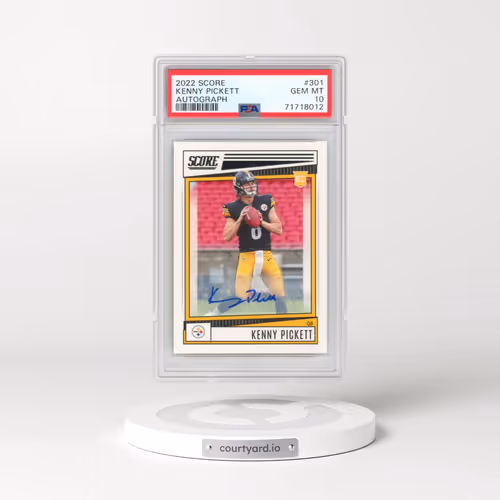 2022 Panini Score #301 Kenny Pickett - Autograph (PSA 10 GEM MINT)