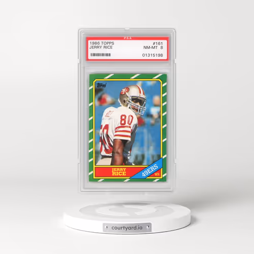 1986 Topps #161 Jerry Rice (PSA 8 NM-MT)