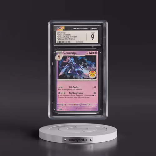 2024 Paldean Fates - PAF EN #040/091 Ceruledge - Pokémon Day Promo (Cosmos Holo) (CGC 9 MINT)