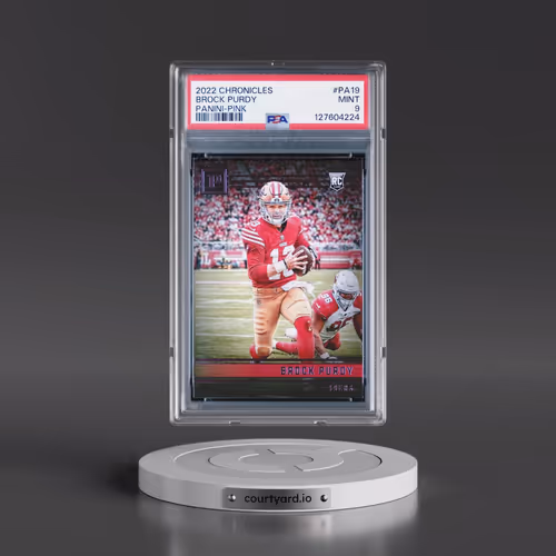 2022 Panini Chronicles Panini #PA19 Brock Purdy - Pink (PSA 9 MINT)
