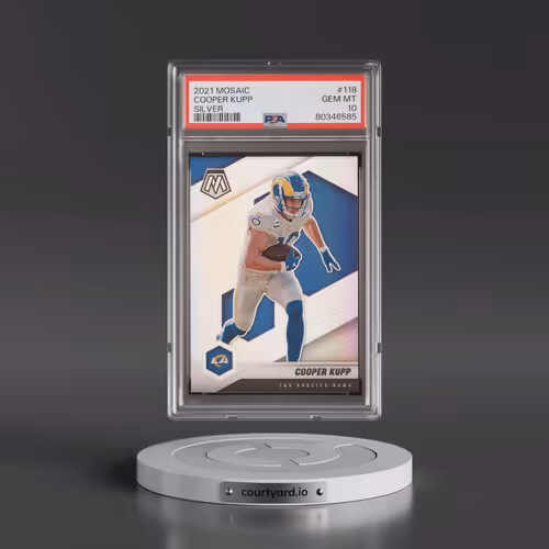 2021 Panini Mosaic #118 Cooper Kupp - Silver (PSA 10 GEM MINT)
