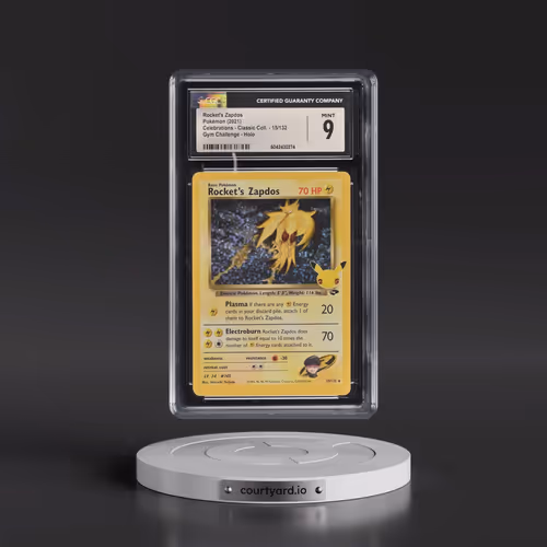 2021 Celebrations - Classic Collection #15/132 Rocket's Zapdos - Gym Challenge Holo (CGC 9 MINT)