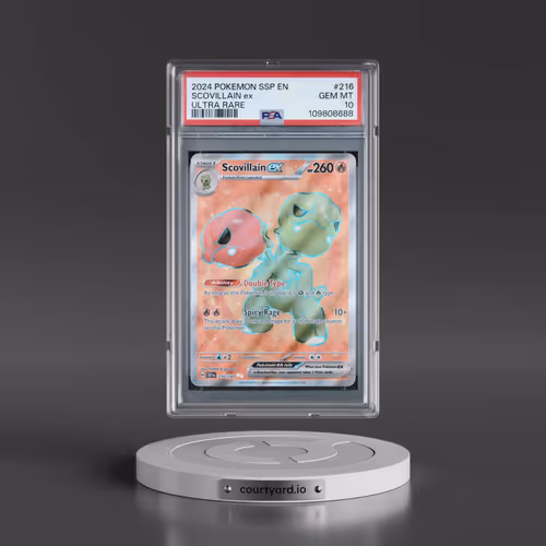 2024 Pokémon Ssp EN-Surging Sparks #216 Scovillain EX - Holo Ultra Rare (PSA 10 GEM MINT)