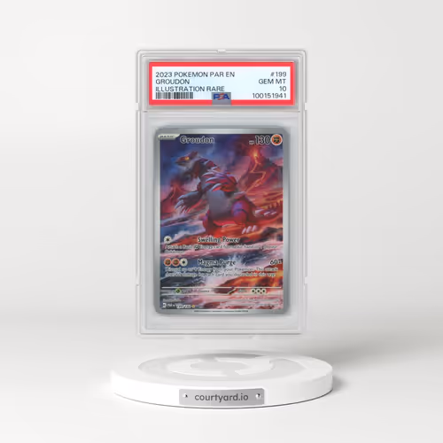 2023 Pokémon Par EN-Paradox Rift #199 Groudon - Illustration Rare (PSA 10 GEM MINT)
