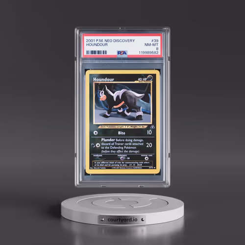 2001 Pokémon Neo Discovery #39 Houndour (PSA 8 NM-MT)