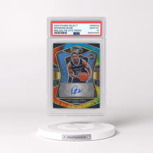 2020 Panini Select Rookie Signatures #RSBAN Desmond Bane - Tie-Dye Prizm (PSA 10 GEM MINT)