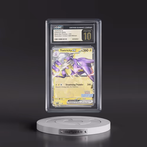 2025 Pokémon Svp EN-SV Black Star Promo #215 Toxtricity EX - Holo Illustration Contest 2024 (CGC 10