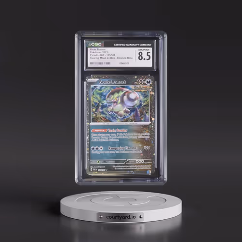 2023 Paradox Rift - PAR EN #123/182 Brute Bonnet - Roaring Moon ex Box Cosmos Holo (CGC 8.5 NM-MT+)