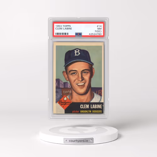 1953 Topps #14 Clem Labine (PSA 7 NM)