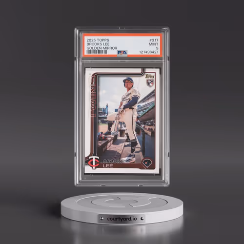2025 Topps #317 Brooks Lee - Golden Mirror Variation (PSA 9 MINT)