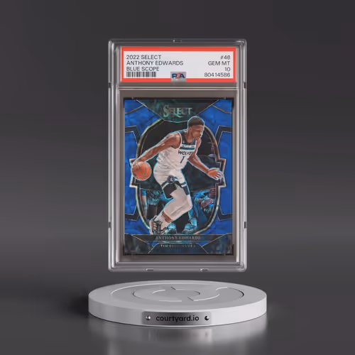 2022 Panini Select #46 Anthony Edwards - Blue Scope (PSA 10 GEM MINT)