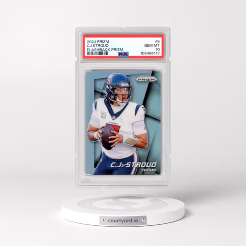 2024 Panini Prizm Prizm Flashback #5 CJ Stroud (PSA 10 GEM MINT)