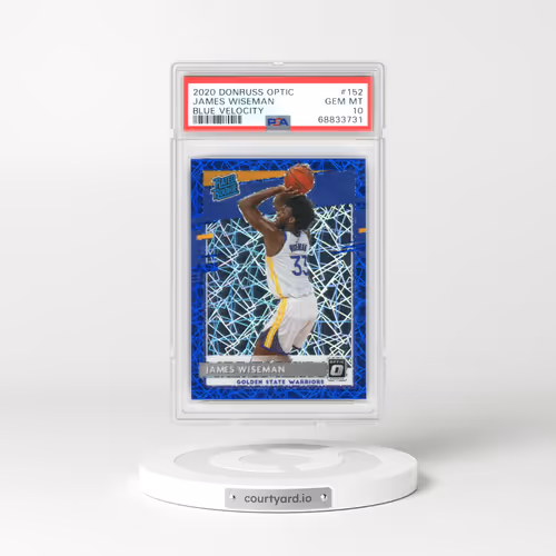 2020 Panini Donruss Optic #152 James Wiseman - Blue Velocity (PSA 10 GEM MINT)