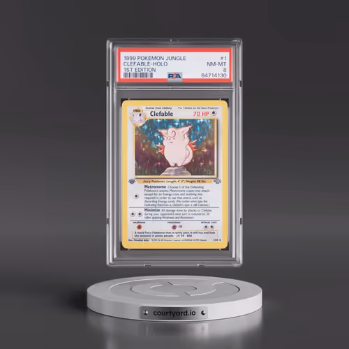 1999 Pokémon Jungle #1 Clefable - 1st Edition Holo (PSA 8 NM-MT)