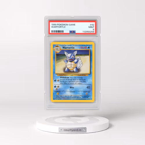 1999 Pokémon Game #42 Wartortle (PSA 9 MINT)
