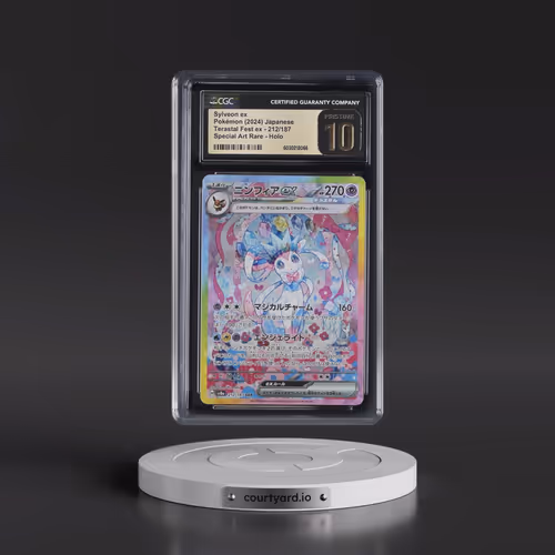 2024 High Class Pack: Terastal Fest ex - sv8a #212/187 Sylveon ex - Special Art Rare Holo (CGC 10 PR