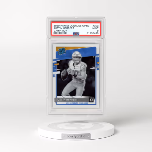 2020 Panini Donruss Optic #303 Justin Herbert - Variation (PSA 9 MINT)