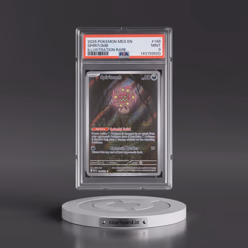 2025 Pokémon Meg EN-Mega Evolution #148 Spiritomb - Illustration Rare (PSA 9 MINT)