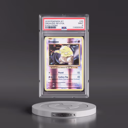 2016 Pokémon XY Evolutions #49 Drowzee - Reverse Foil (PSA 9 MINT)