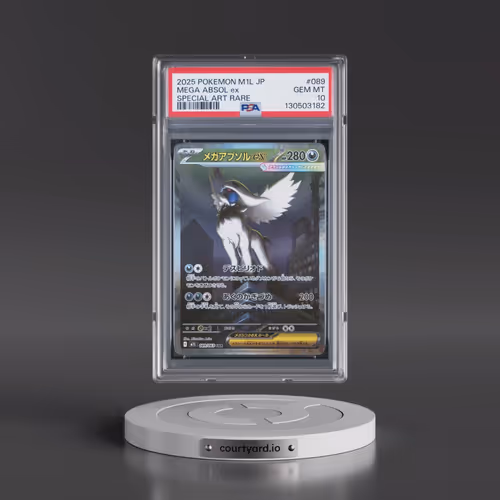2025 Pokémon M1l-Mega Brave #089 Mega Absol EX - Holo Special Art Rare (PSA 10 GEM MINT)
