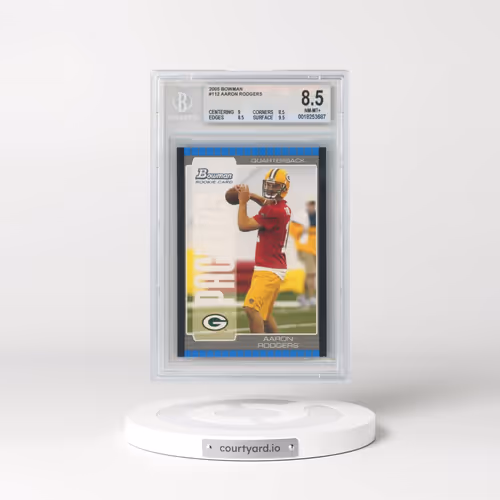 2005 Bowman #112 Aaron Rodgers (BGS 8.5 NM-MT+)